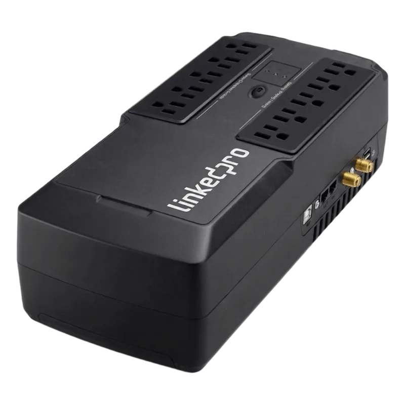 UPS de 550 VA/330 W, Topología Standby, Entrada 120 Vca NEMA 5-15P, Tipo Gabinete Compacto, Con 8 Tomas NEMA 5-15R LINKEDPRO BY EPCOM LPAKA550