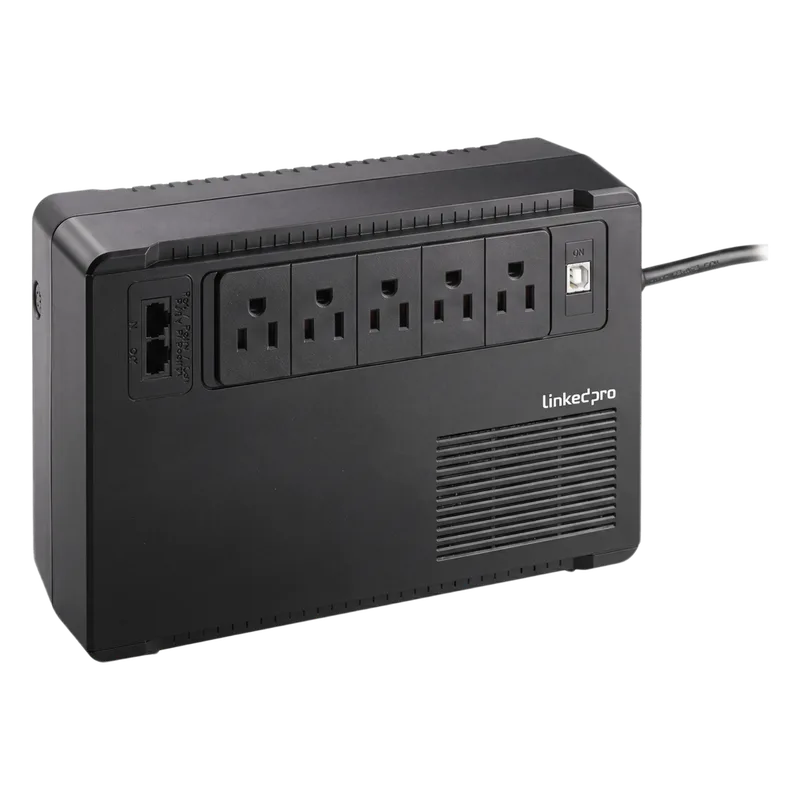 UPS de 750 VA/375 W, Topología Standby, Entrada 120 Vca NEMA 5-15P, de Escritorio, Con 8 Tomas NEMA 5-15R LINKEDPRO BY EPCOM LPEVO800