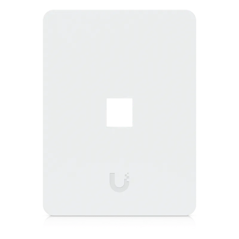 Placa de Pared Vertical Universal para Keystone de 1 Puerto con Cubierta Pintable, Acabado Personalizable, Paquete con 4 Piezas UBIQUITI UACC-WP-KEYSTONE-V-1P