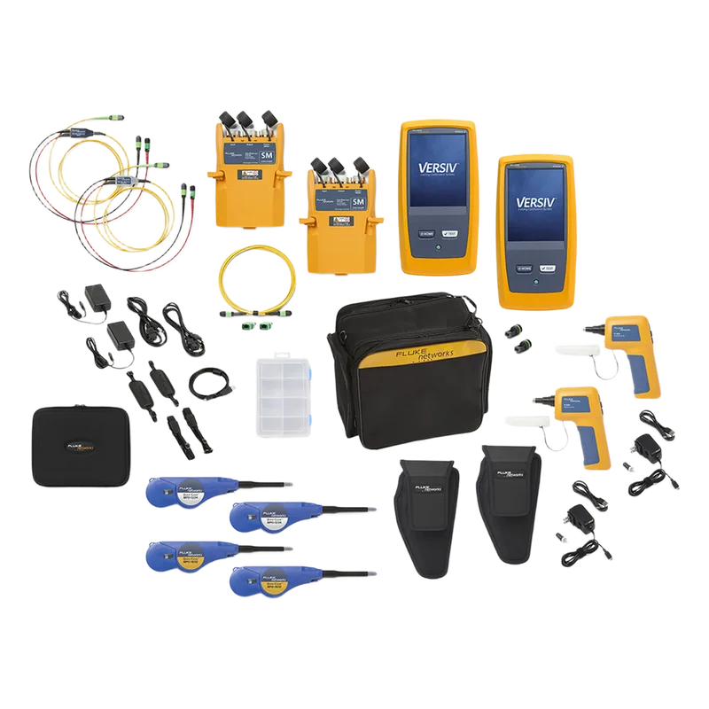 Certificador de Fibra Óptica MPO MMC Pinned/Unpinned CertiFiber Max / Test Set de Pérdida Óptica / 24 Fibras en 1 Segundo / Sistema Versiv / LinkWare Live / Doble Inspección FLUKE NETWORKS CFM-100SIINTL