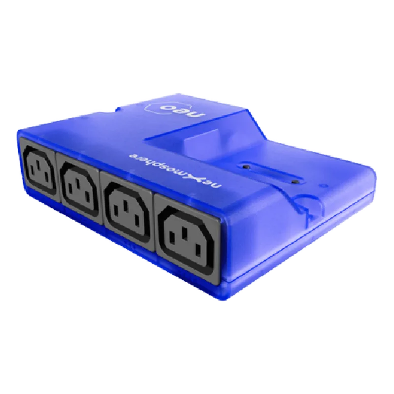 Controlador de Potencia NEO 300 Series / 4 Salidas C13 / Medición de Potencia por Salida Individual / Interface X-talk para Sensores / USB-C / API Serial / Monitoreo de Energía / 10A Máx NEXMOSPHERE NEO-340