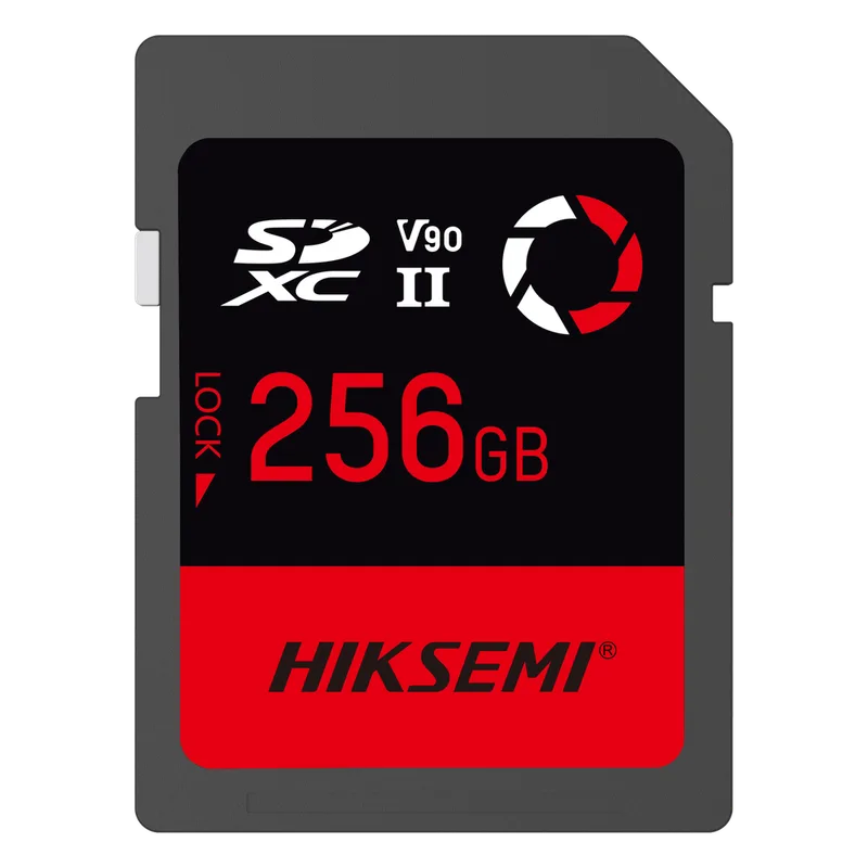 Memoria SD / 256 GB / 300 MB/s Lectura / 260 MB/s Escritura / V90 U3 / Para Video 8K Profesional / HIKSEMI CAPTURE E90 HIKSEMI by HIKVISION HS-SD-E90/256G