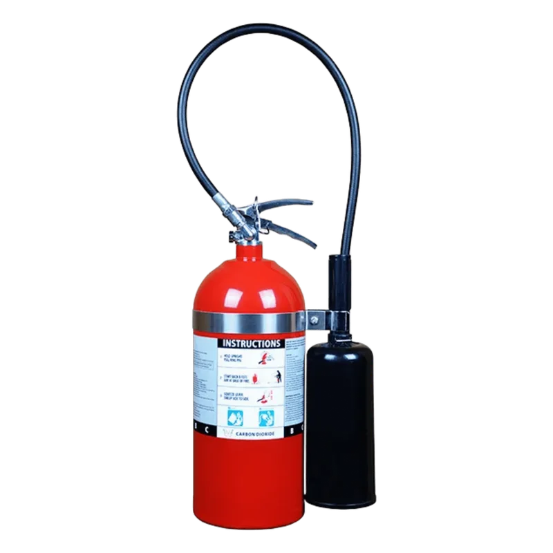 Extintor de dióxido de carbono CO2, para fuegos clase B y C, listado UL, 10 lb (4.54 kg). VICTORY CO10LB