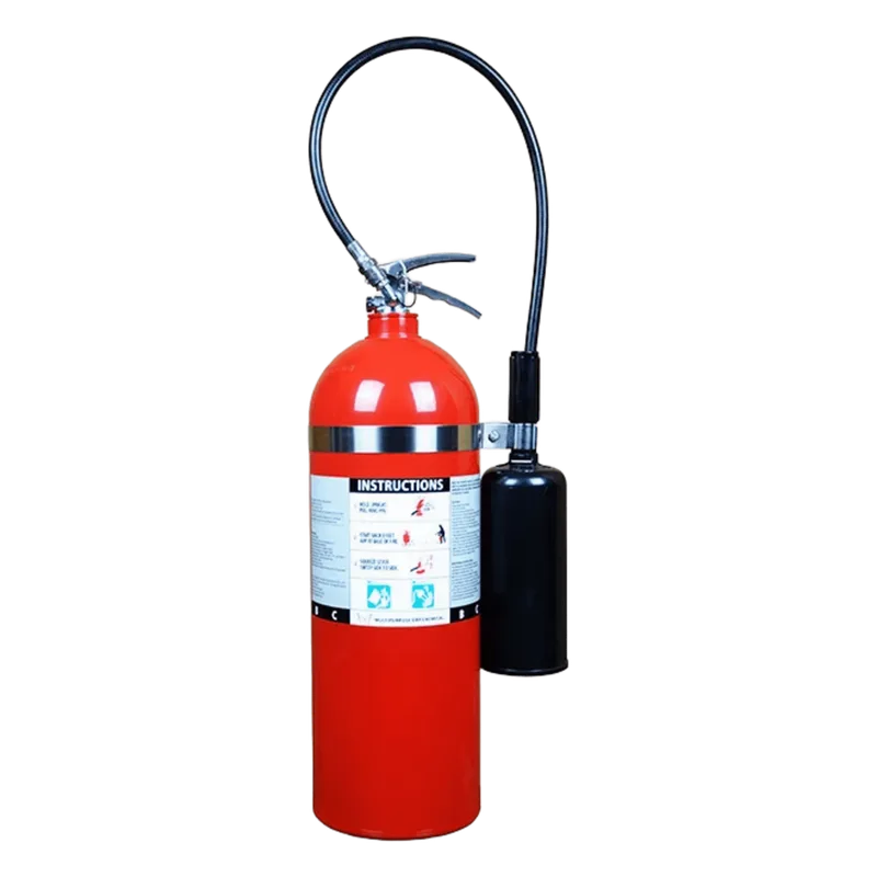 Extintor de dióxido de carbono CO2, para fuegos clase B y C, listado UL, 20lb (9.07 Kg). VICTORY CO20LB