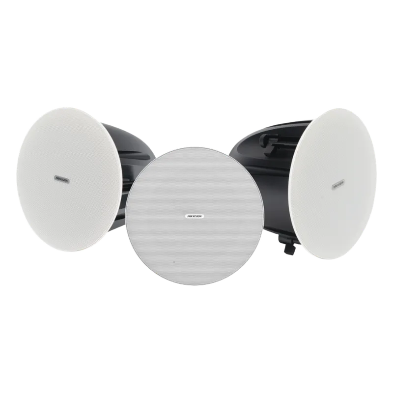 Kit Altavoz principal y 2 bocinas secundarias / No requiere amplificador | Bluetooth | Solo alimenta la principal | Hik-Connect | 10 Watts | Musical Ambiental | Voceo | Calendarización de audios HIKVISION DS-QAZ-KIT610-BS