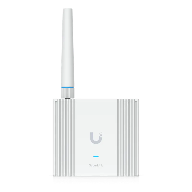 Gateway SuperLink Inalámbrico de Largo Alcance y Baja Latencia para Sensores UniFi Protect con Alcance de hasta 2 km, Alimentación PoE/USB-C y Montaje en Pared o Riel DIN UBIQUITI USL-GATEWAY
