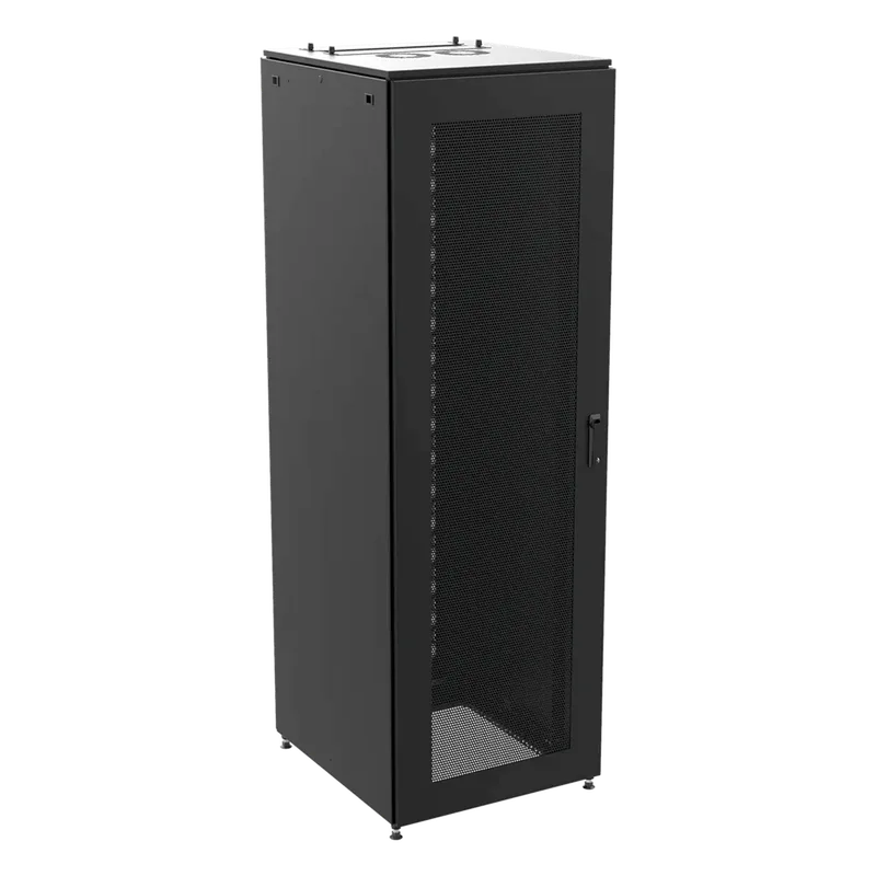 Gabinete de Telecomunicaciones ProLine S1 48 UR Dimensiones 2350 x 800 x 1200 mm Acero color Negro RAL 9005 / Puertas Perforadas / Certificaciones UL-cUL HOFFMAN PS1C23812B