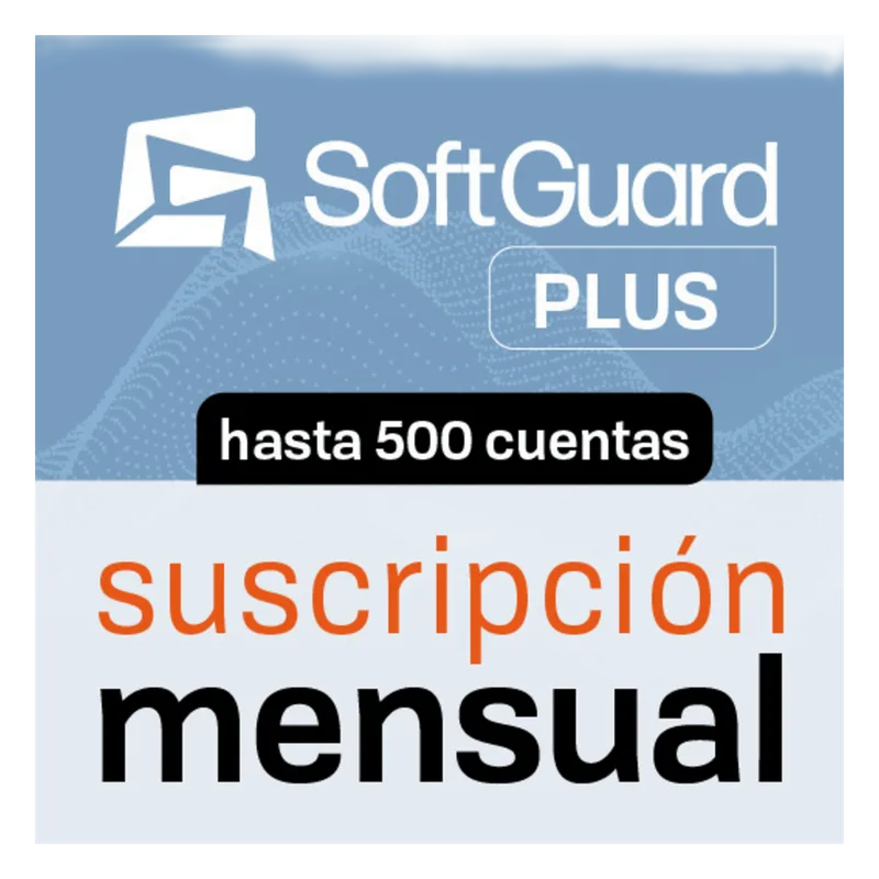 SoftGuard PLUS (Licencia Mensual) / Software de Monitoreo / Plataforma Integral / Central de Alarmas / Video / GPS / Apps Móviles / CRM SGPLUS500M