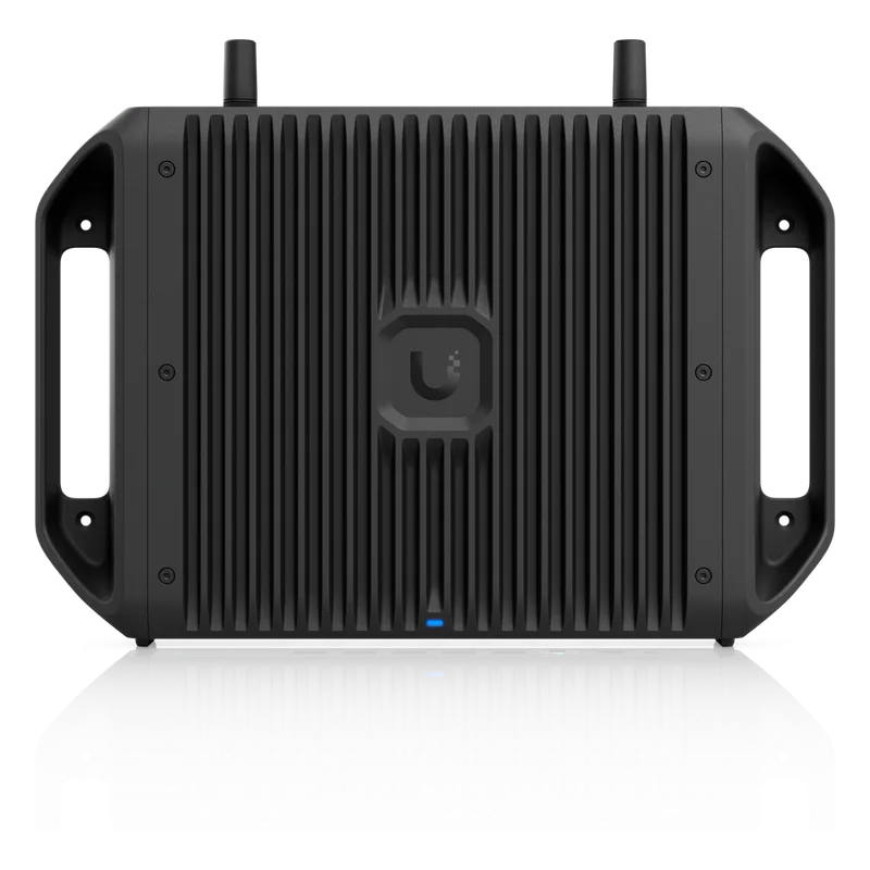Cloud Gateway Industrial Rugerizado sin Ventilador con Puertos 10 GbE, 350W de Potencia Total para Despliegues PoE de Alta Densidad, Enrutamiento Avanzado y Almacenamiento microSD para Aplicaciones UniFi UBIQUITI UCG-INDUSTRIAL