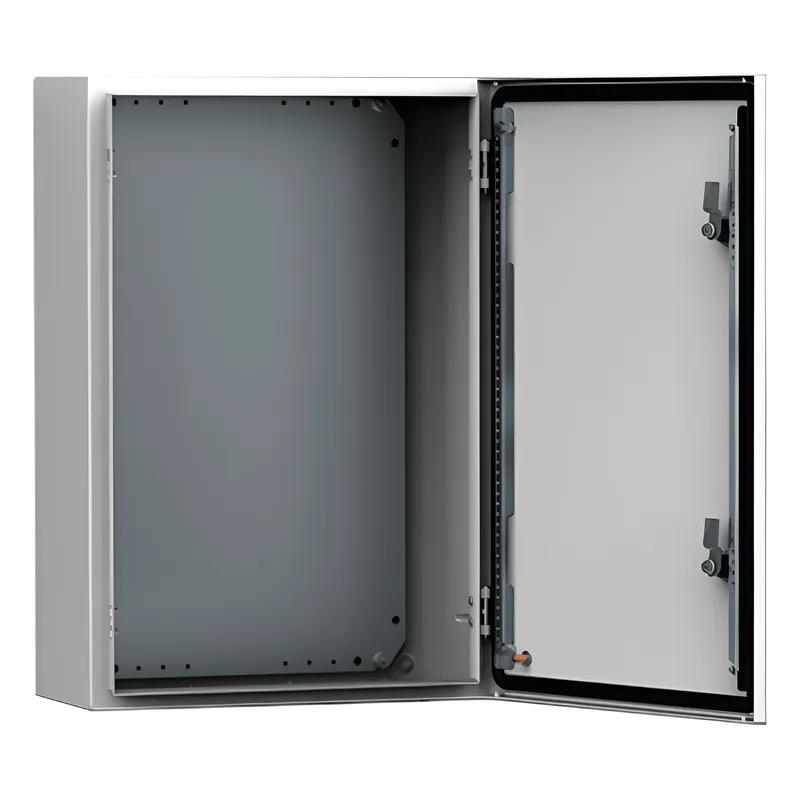 Gabinete de Uso Exterior MAS 500 x 400 x 210 mm NEMA 4/12/13; IP66; IK10 de Acero Dulce 1.5 mm con Platina de Montaje Incluida Color Gris Claro HOFFMAN MAS0504021R5