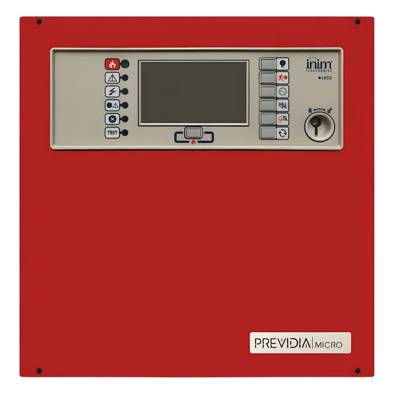 Central de Detección de Incendio Convencional Previdia M-SEZ | 4 Zonas Ampliables a 20 | Pantalla Táctil 4.3" | Inim Cloud Fire | Extinción EN 12094-1 | EN 54-2/4/21 INIM ELECTRONICS PREVIDIA-MSEZR