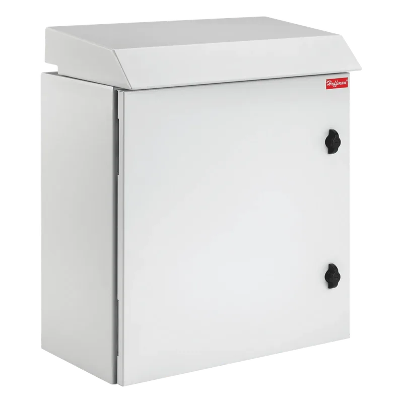 Gabinete Rack 12 UR ProTek Tipo 3R Exterior con Ventiladores y Termostato / 61.2 cm x 60 cm x 61 cm (24.09 in x 23.6 in x 24 in) / Acero Gris RAL 7035 / Protección IP32 IK10 HOFFMAN PTRS242424G3