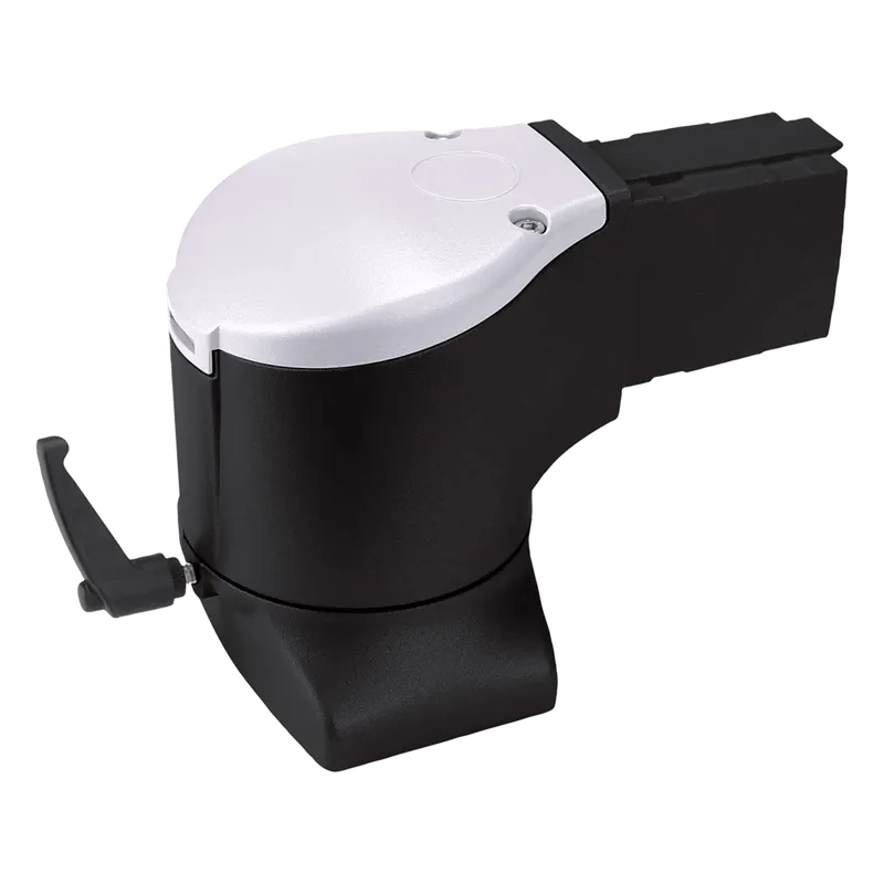 Acoplamiento de Codo con Brida para Montaje de Gabinete HMI, Brazo Syspend 180-Max / Rotación 300° / Capacidad de Carga 180 lb (81.6 kg) / Aluminio Color Negro Jet / Incluye Accesorios HOFFMAN S1MFEC