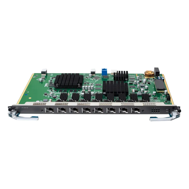 Tarjeta de Servicio 8 Puertos XGSPON&GPON para OLT DSP8000X2 / Spliteo GPON de 1:128 / Spliteo XGSPON de 1:256 / Distancias de Hasta 20 Km / Intercambio en caliente TP-LINK DS-LSGA-08