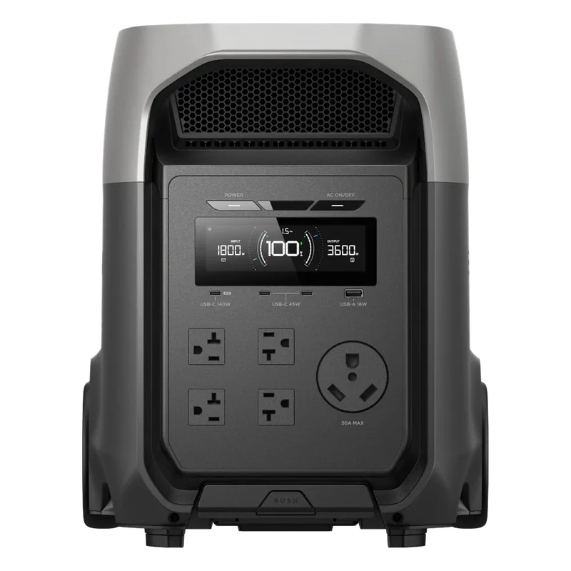 Estación de Energía Portátil EcoFlow DELTA 3 ULTRA, 3072Wh, Batería LiFePO4, Salida 3600W (Surge 7200W) EFDL3U