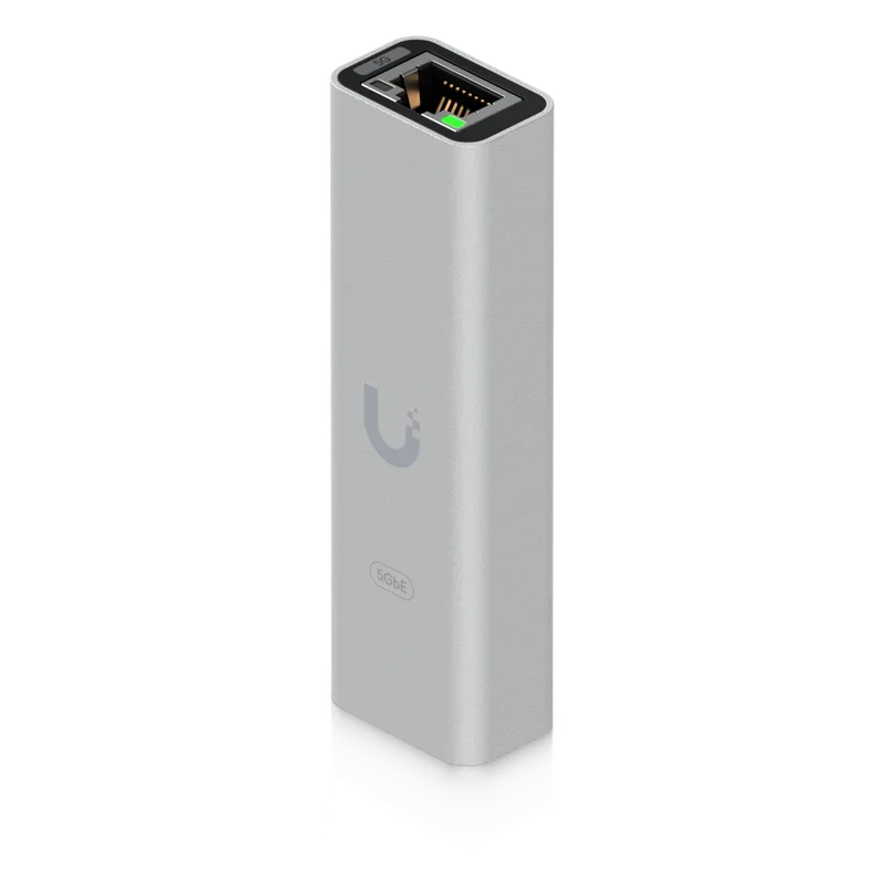Adaptador Compacto USB-C a 5 GbE RJ45, con Indicador de Actividad LAN, Compatible con Mac, Windows y Linux, Ideal para Agregar Conectividad Ethernet de Alta Velocidad a Equipos con puerto USB Type-C UBIQUITI UACC-ADAPTER-RJ45-USBC-5GE