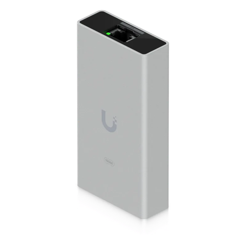 Adaptador USB-C a Ethernet 10 GbE Plug-and-Play que Permite Conectividad de Alta Velocidad en Equipos Compatibles con USB4 / Thunderbolt, Ideal para Entornos Profesionales de Red UBIQUITI UACC-ADAPTER-RJ45-USBC-10GE