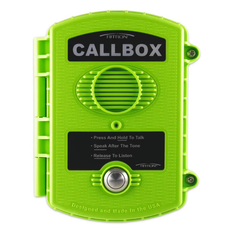 Callbox, Intercomunicador Inalámbrico Vía Radio UHF 450-470MHZ, Serie Q1 en Color Verde RITRON RQX411QGRN