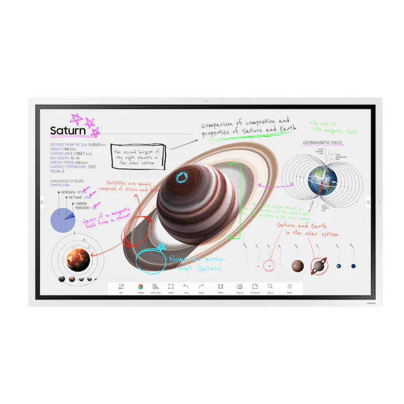 Pizarra Interactiva Digital / 55" 4K UHD (3840x2160) / Touch IR 20 Puntos / Whiteboard 4 Usuarios Simultáneos / Tizen 9.0 / WiFi / VESA 400x400 SAMSUNG ELECTRONICS WM55FX