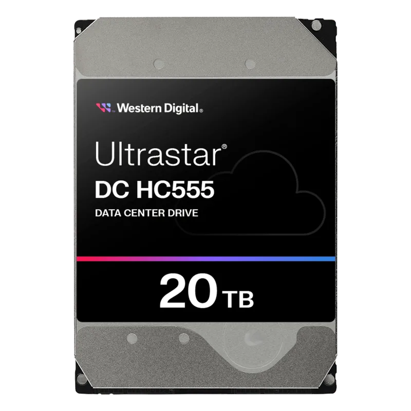 Disco Duro Empresarial WD Ultrastar HC555 / 20TB / SATA 6Gb/s / 7200 RPM / HelioSeal / ePMR / CMR Western Digital (WD) WUH722020CLE6L4