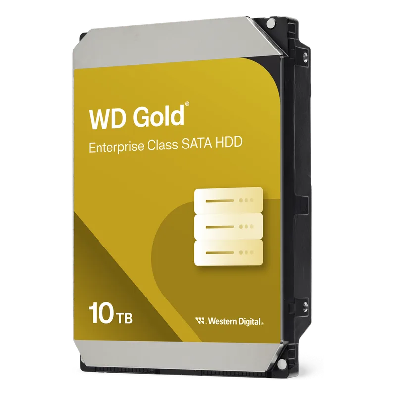 Disco Duro Empresarial WD Gold / SATA 6 Gb/s / 10 TB / 7200 RPM / Tecnología HelioSeal / ArmorCache / 5 Años Garantía / 2.5M Horas MTBF WD103KRYZ