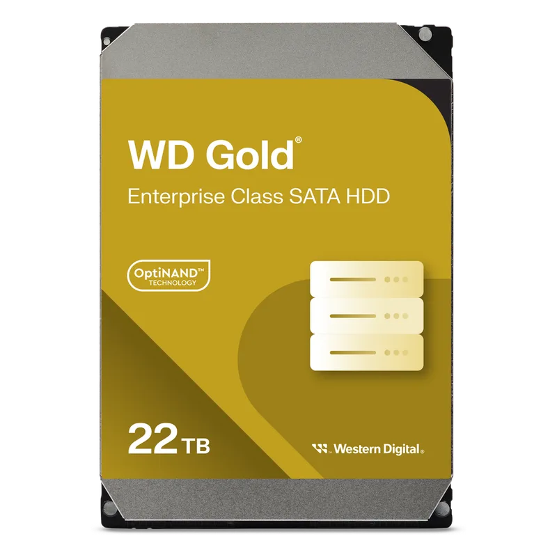 Disco Duro Empresarial WD Gold / SATA 6 Gb/s / 22 TB / 7200 RPM / Tecnología HelioSeal / ArmorCache / 5 Años Garantía / 2.5M Horas MTBF WD221KRYZ