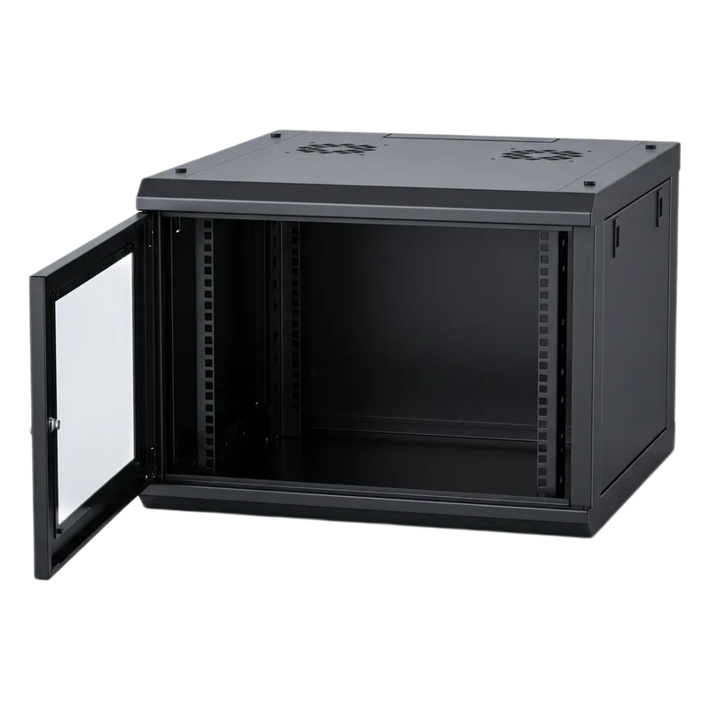 Gabinete de Pared con Puerta de Cristal Templado, 635mm de Profundidad, 4U Rack de 19 in, Acero Reforzado LINKEDPRO SR-19-04-GN3G
