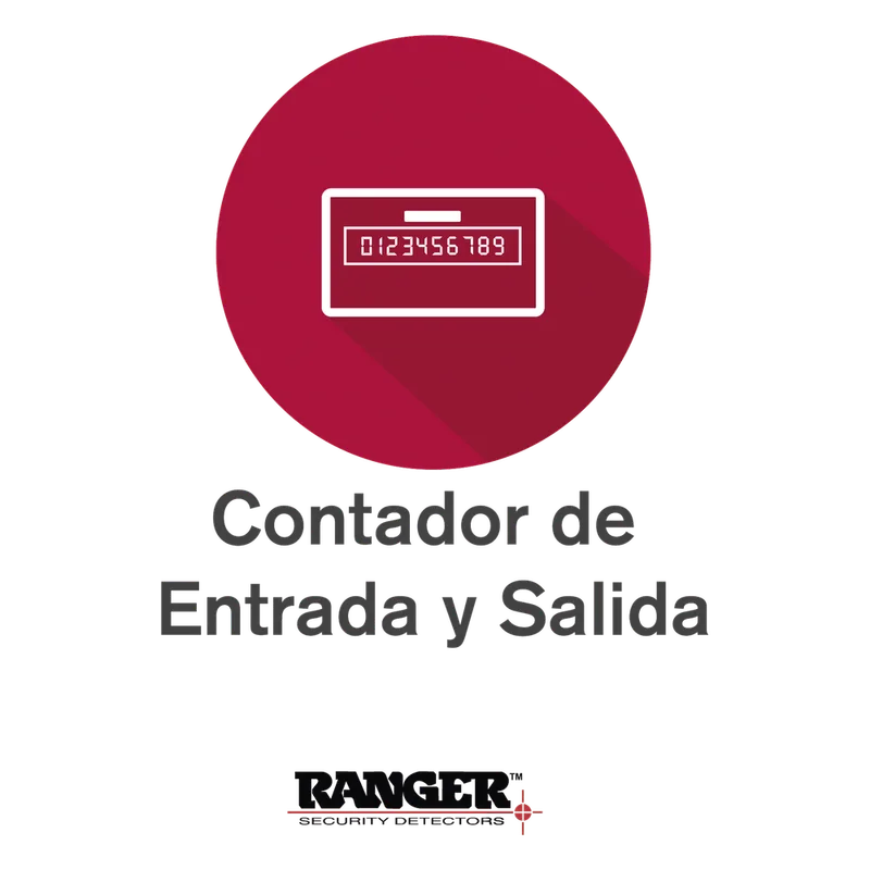 Opcion de Contador de Entradas y Salidas de Personas Para Arcos INTELLISCAN / Solo Para Equipos Bajo Pedido / No Compatible con Arcos ya Instalados o Fabricados RANGER SECURITY DETECTORS OPCION-CDD