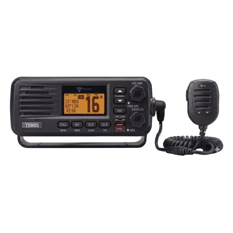 TXM85 Radio VHF Marino Profesional 25W IPX7 Sumergible | TXPROMARINE
