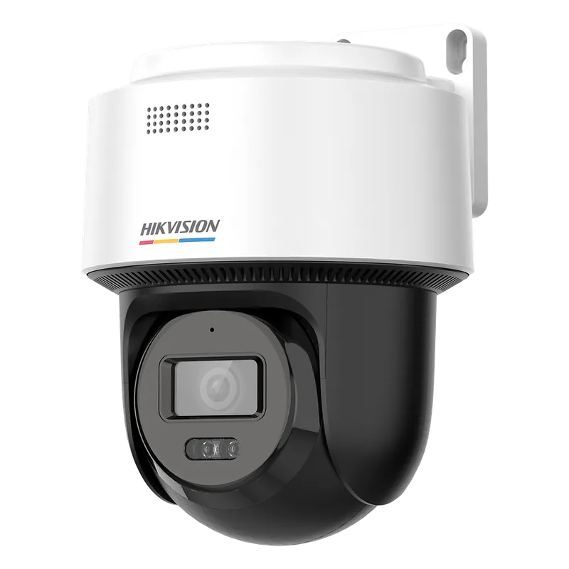 [ColorVu + Dual Light] Cámara Exterior PT TurboHD 3K / Audio Bidireccional y Sirena / Luz Blanca 40 m / IP66 / -30°C a 60°C / Material Plástico HIKVISION DS-2CE60KF0T-PTLXTS