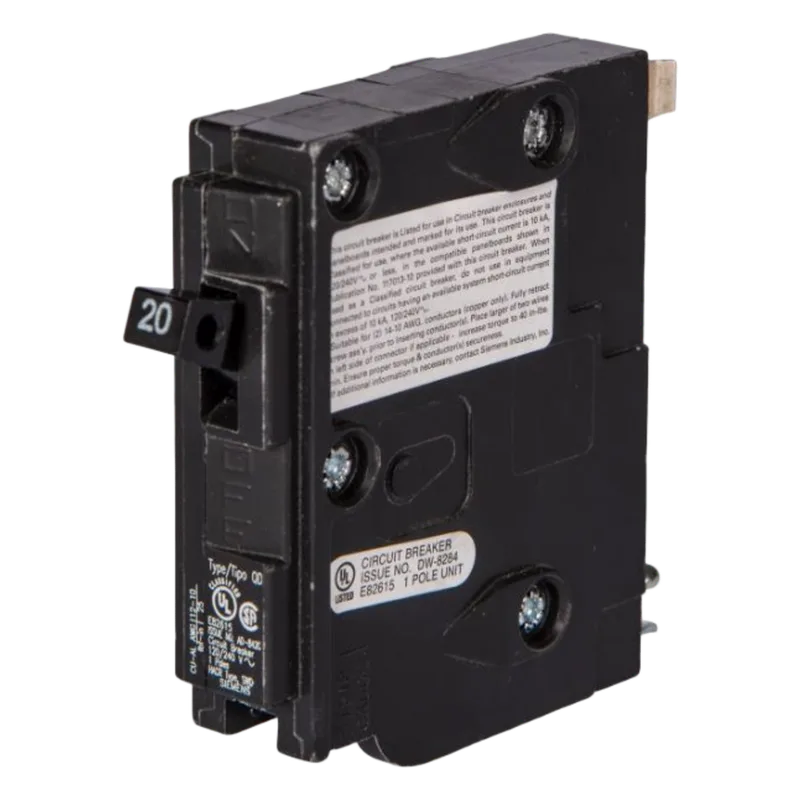 Interruptor automático enchufable tipo QD 1 polo, 50 amp SIEMENS D150EE