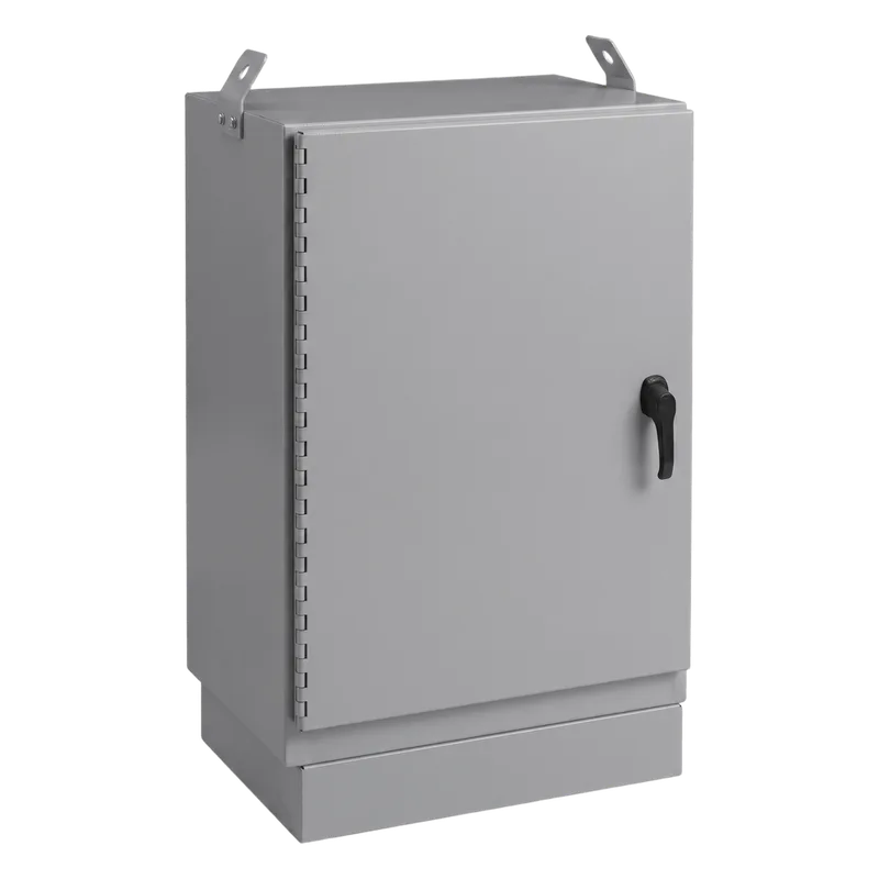 Gabinete para Exterior Tipo 4X Doble Puerta de 10 UR / Aluminio Soldado / 762 x 762 x 1118 mm / Exterior IP66 / Montaje Almohadilla / Aislamiento Térmico / Gris RAL 7035 HOFFMAN T303044FTTXDA
