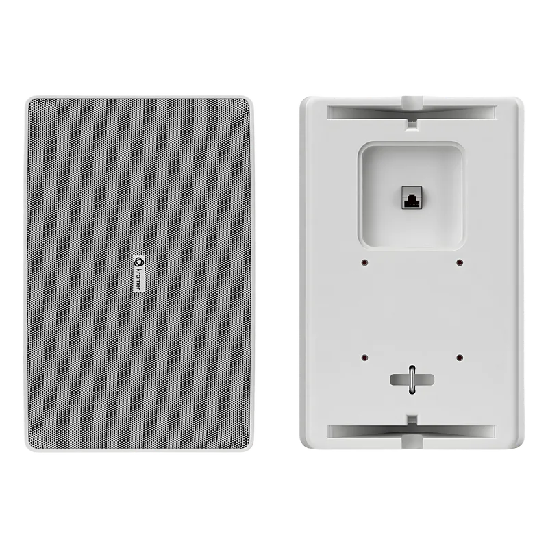 Altavoz de Pared 8" | Alimentación PoE++ | Red Dante | DSP Integrado | Mezclador 2 Canales | Montaje Flexible | 100 dB SPL KRAMER WM-8D-WT