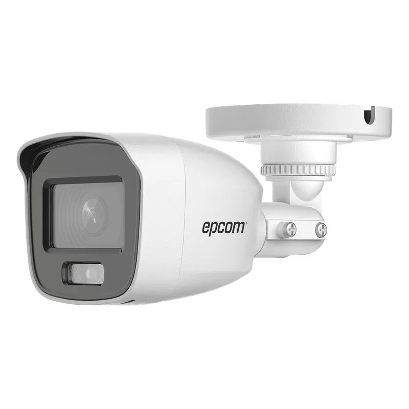 [Dual Light + ColorVu] Bala TURBOHD 2 Megapixel (1080p) / Lente 2.8 mm / 20 mts IR EXIR + 20 mts Luz Blanca / Micrófono Integrado / Exterior IP66 / Metal / dWDR EPCOM PROFESSIONAL B8-TURBO-DL/A