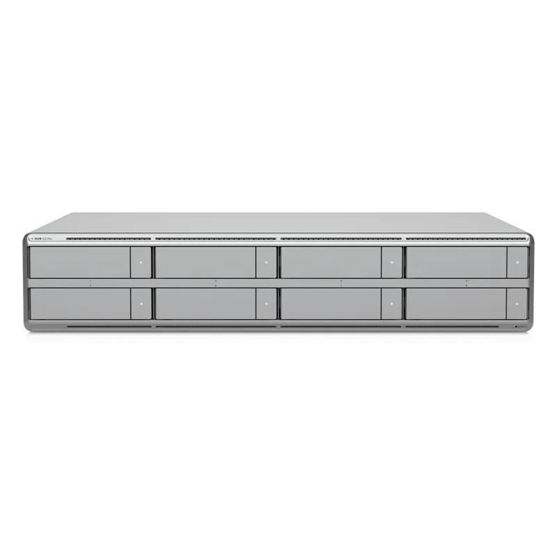 UNVR G2 Pro UniFi Protect 2U con 8 Bahías para Discos Duros, Soporte para hasta 100 Cámaras HD, 70 Cámaras 2K o 50 Cámaras 4K, Puerto 10G SFP+ y 2.5GbE, Análisis Edge-AI Integrado UBIQUITI UNVR-G2-PRO