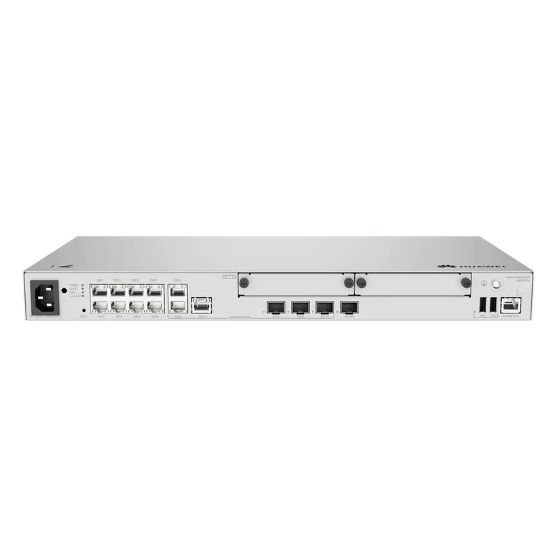 Router Empresarial / LAN: 1 SFP+ & 8×GE / WAN: 1 × SFP+ & 2×GE / 1,200 Usuarios / 128 APs Gestionables / 1,000 Túneles IPsec / 3 Gbps / IPS Antivirus HUAWEI AR580PRO