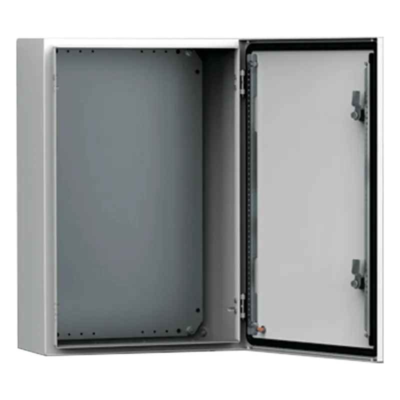 Gabinete de Uso Exterior MAS 400 x 300 x 155 mm (15.7 x 11.8 x 6.1 in) NEMA 4/12/13; IP66; IK10 de Acero Dulce 1.5 mm con Platina de Montaje Incluida Color Gris Claro HOFFMAN MAS0403015R5