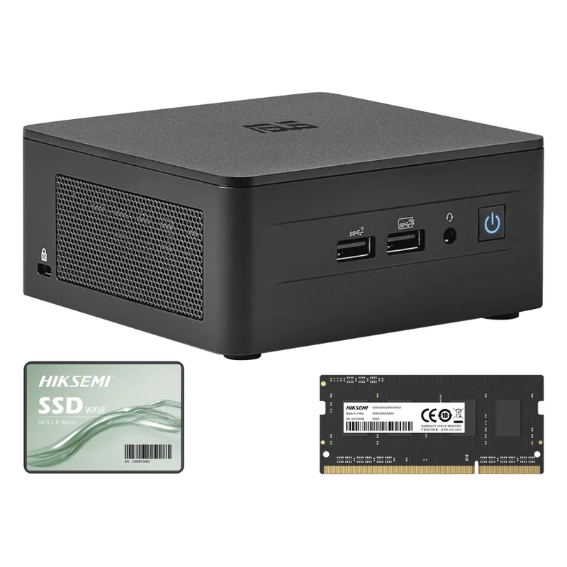 Kit / Mini PC NUC Barebone / Core I7 /bluetooth / Incluye memoria 16GB / Incluye 512 SSD / No incluye sistema operativo ASUS NUCASI713I16G512G