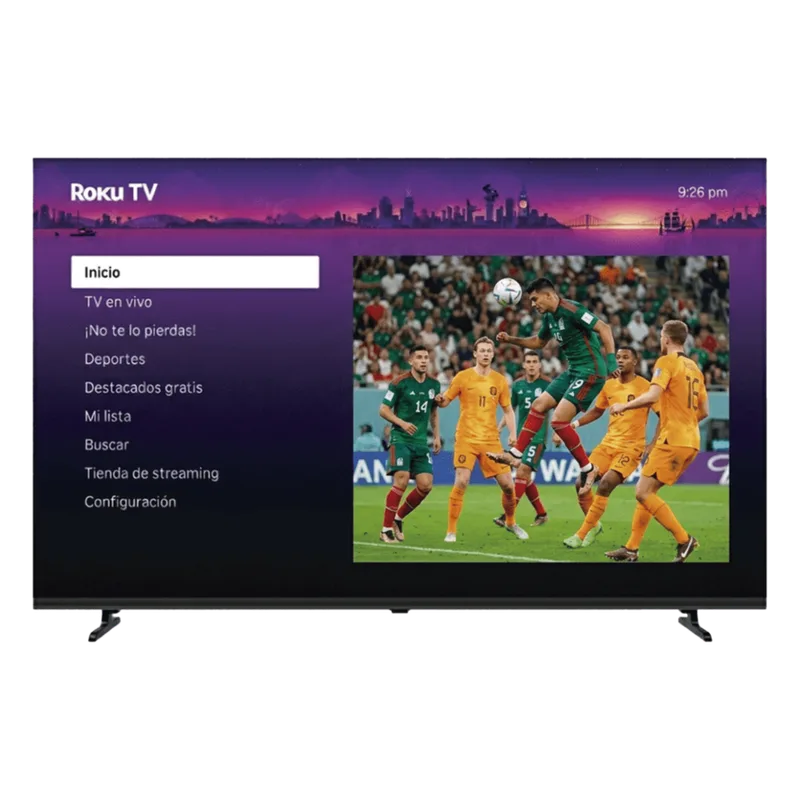 ROKU SmartTV QLED 98 pulgadas / Resolucion 4K UHD / Pantalla Gigante 2.19m × 1.25m / Audio Dolby 12W+12W / 3 HDMI con ARC-CEC / WiFi / VESA 700x400 HORION CK98Q1