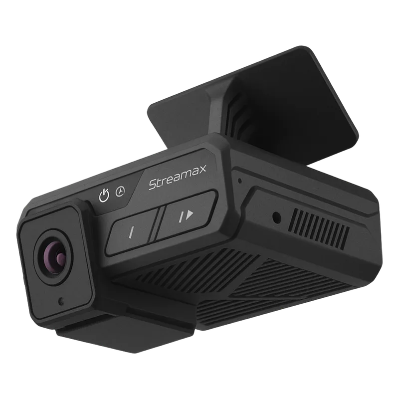 Dashcam AI Doble Lente / 2+1 Canales / 4 Megapixel (1520P) Black Light Frontal + 4 Megapixel Cabina / ADAS + DSC + BSD / eMMC 256GB + Micro SD 1TB / H.265 / -40°C a +70°C STREAMAX DCMAX