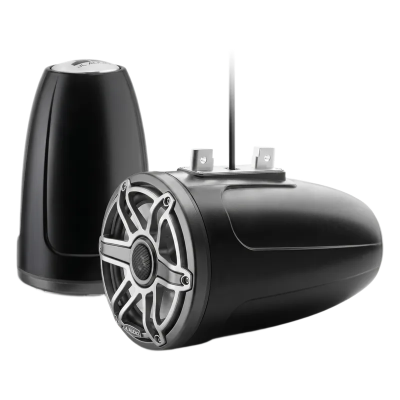 Bocina Marina Coaxial Serie M6 / 7.7 Pulgadas / Woofers Optimizados DMA / Tweeters de Cúpula de Seda / Montaje Tubular o Superficie / Iluminación LED RGB Transflective / Certificación UV y Niebla Salina JL AUDIO 10-03279-00