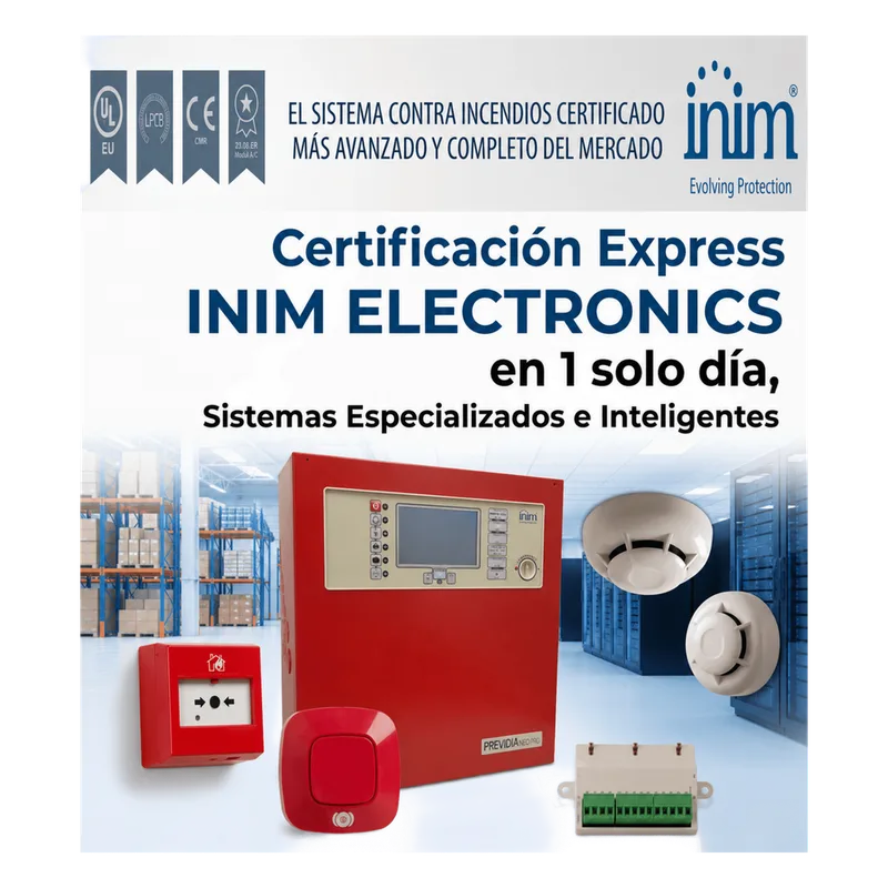 Certificación Presencial INIM Electronics/Serie Previdia Compact en solo 1 Día MASTERINIM