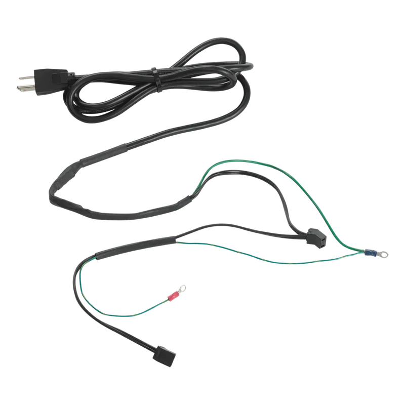 Cable de alimentación con Termostato Integrado para Ventiladores / 1.8 m (5.9 ft) / 115V / 10A / Cobre / Negro / 2 Conectores para Ventiladores HOFFMAN ACORD2T