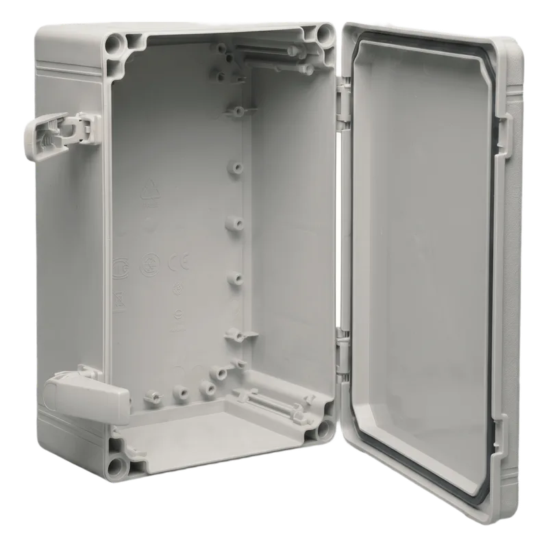 Gabinete QLine I Tipo 4X / 300 x 200 x 180 mm (11.81 x 7.87 x 7.09 in) / ABS / IP66 / Tapa Opaca con Tornillos / Montaje 280 x 180 mm / Gris RAL 7035 HOFFMAN Q302018ABI