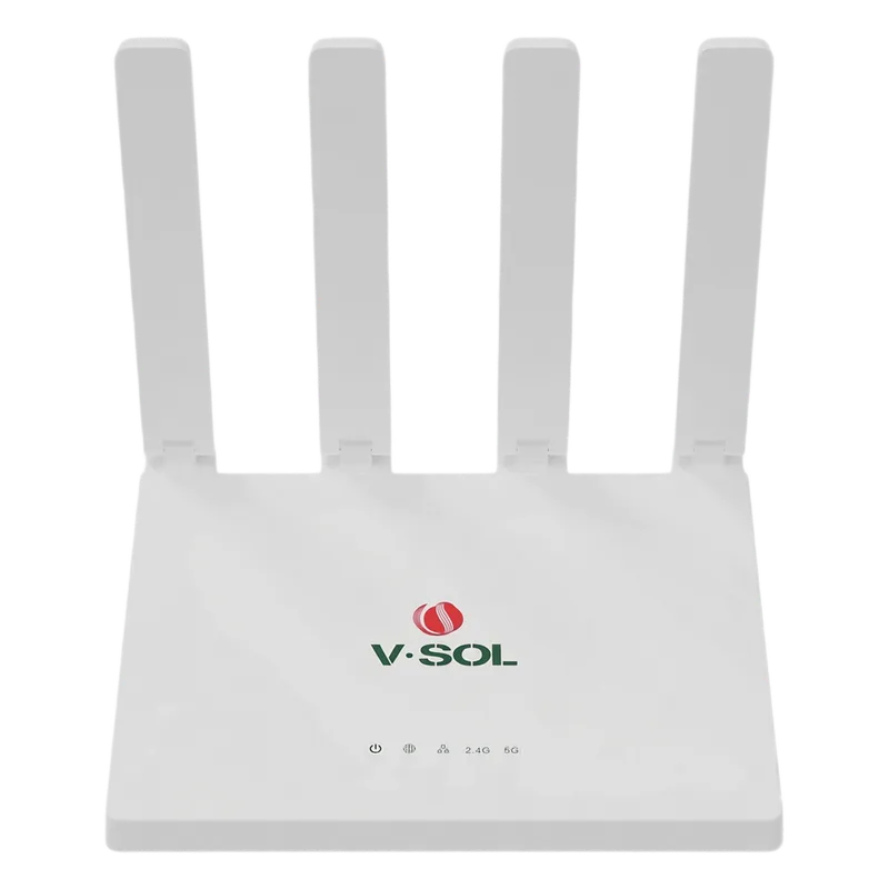Router Inalámbrico WiFi 6 / 1 Puerto WAN Gigabit / 3 puertos LAN Gigabit/ Soporta MESH con las ONUs WiFi 6 de V-SOL HG5013-4G-PRO