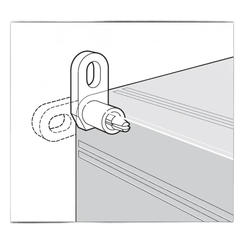 Soporte de Montaje de Pared / Para Gabinetes QLine I / Policarbonato / 4 Soportes + 4 Tornillos M3 Autorroscantes / RAL 7035 / Instalación en Campo HOFFMAN QIMFK