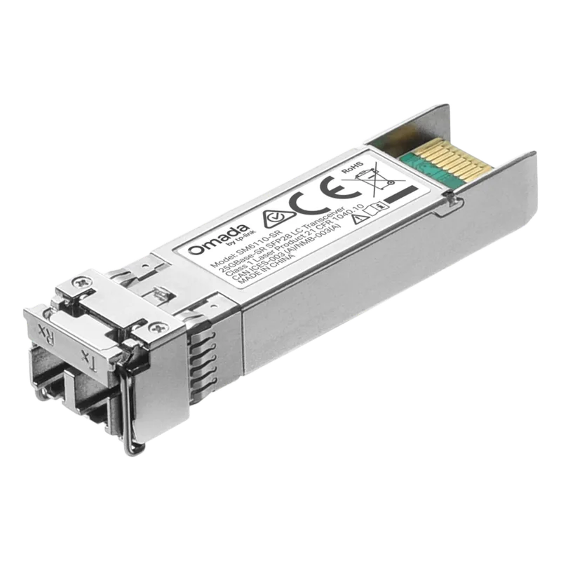 Transceptor Omada SFP28 / 25GBASE-LR / 850 nm / Monomodo / LC Dúplex / 100 m / DDM / Hot-Swappable / Bajo Consumo 1.2 W / Compatible MSA TP-LINK SM6110-SR