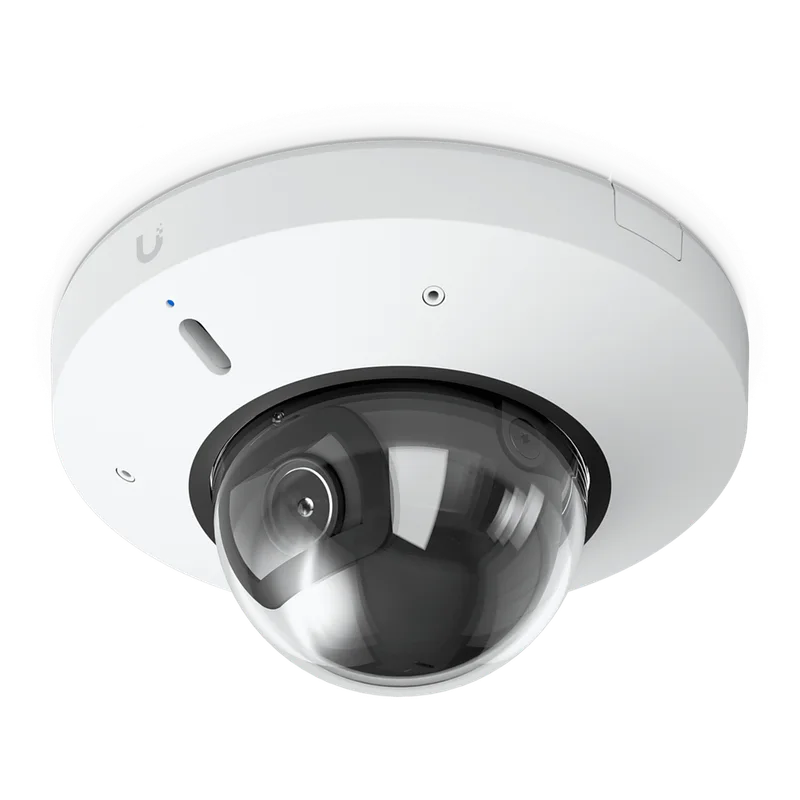Mini Domo G6 Dome 4K de UniFi Anti vandalismo para Exterior con AI Multi-TOPS / Visión Nocturna IR / Poe+ Audio Bidireccional (Color Blanco) UBIQUITI UVC-G6-MINI-DOME-W