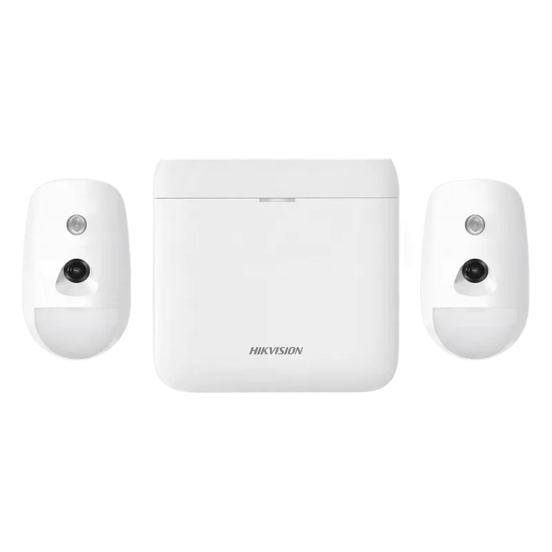 (AX PRO) KIT de Alarma AX PRO / Incluye: 1 Hub con Batería de Respaldo / 2 Detectores de Movimiento con Cámara (PIRCAM) / Compatible con Hik-Connect P2P HIKVISION AX-PRO-KIT-PIR-CAM