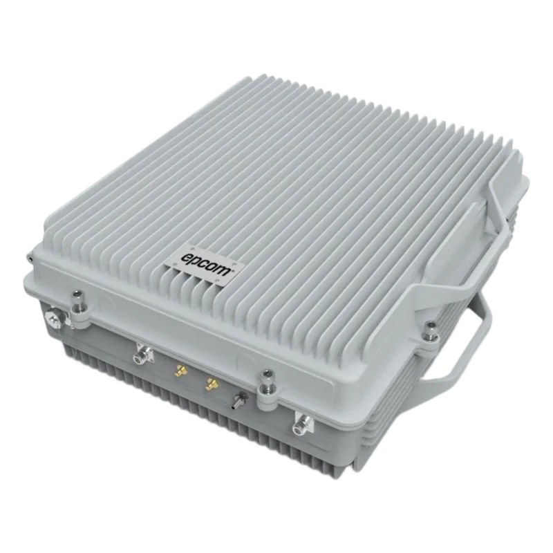 (HASTA 3 KILÓMETROS) Amplificador de Señal Celular TRI Banda / 2G, 3G, 4G y Llamadas / 20 Watts de Potencia / Ganancia DL 95 dB / Amplía la Cobertura Celular a Área Rural / IP65 Exterior EPCOM EP43-TB52566-AE